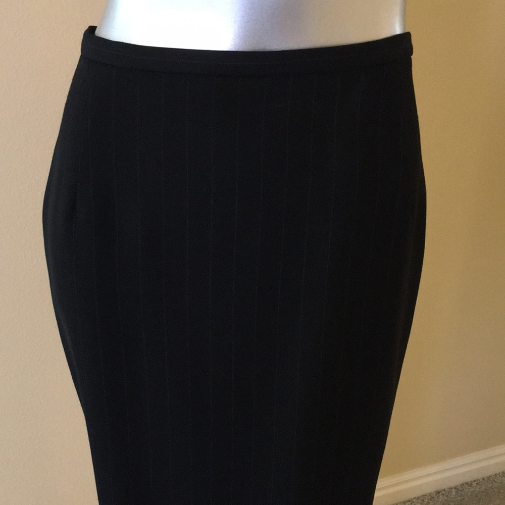 PHILIPPE ADEC | Wool Blend Opera Skirt Pinstripe - Picture 3 of 16